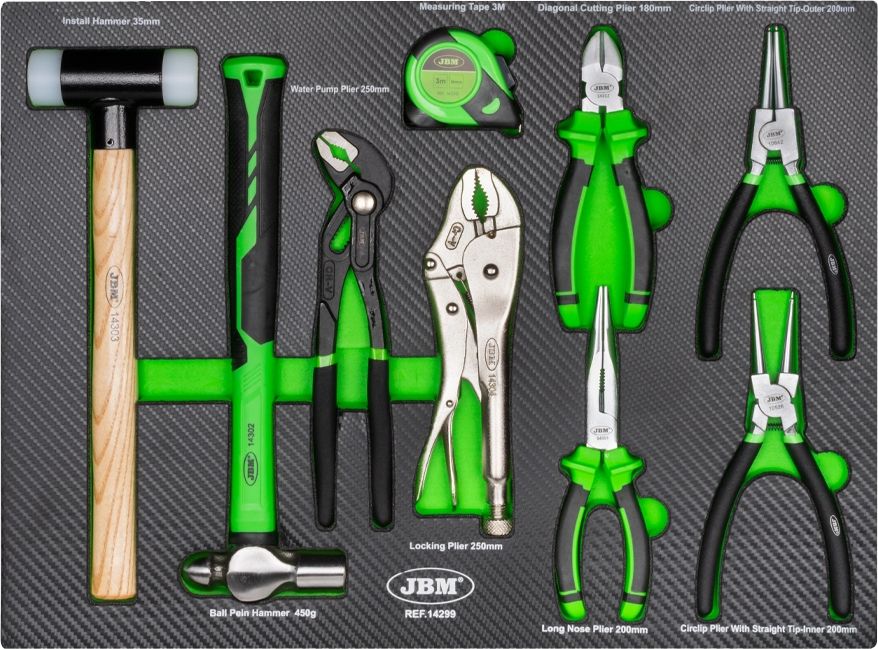 JBM 7 ltk työkaluvaunu työkaluilla 172 osaa