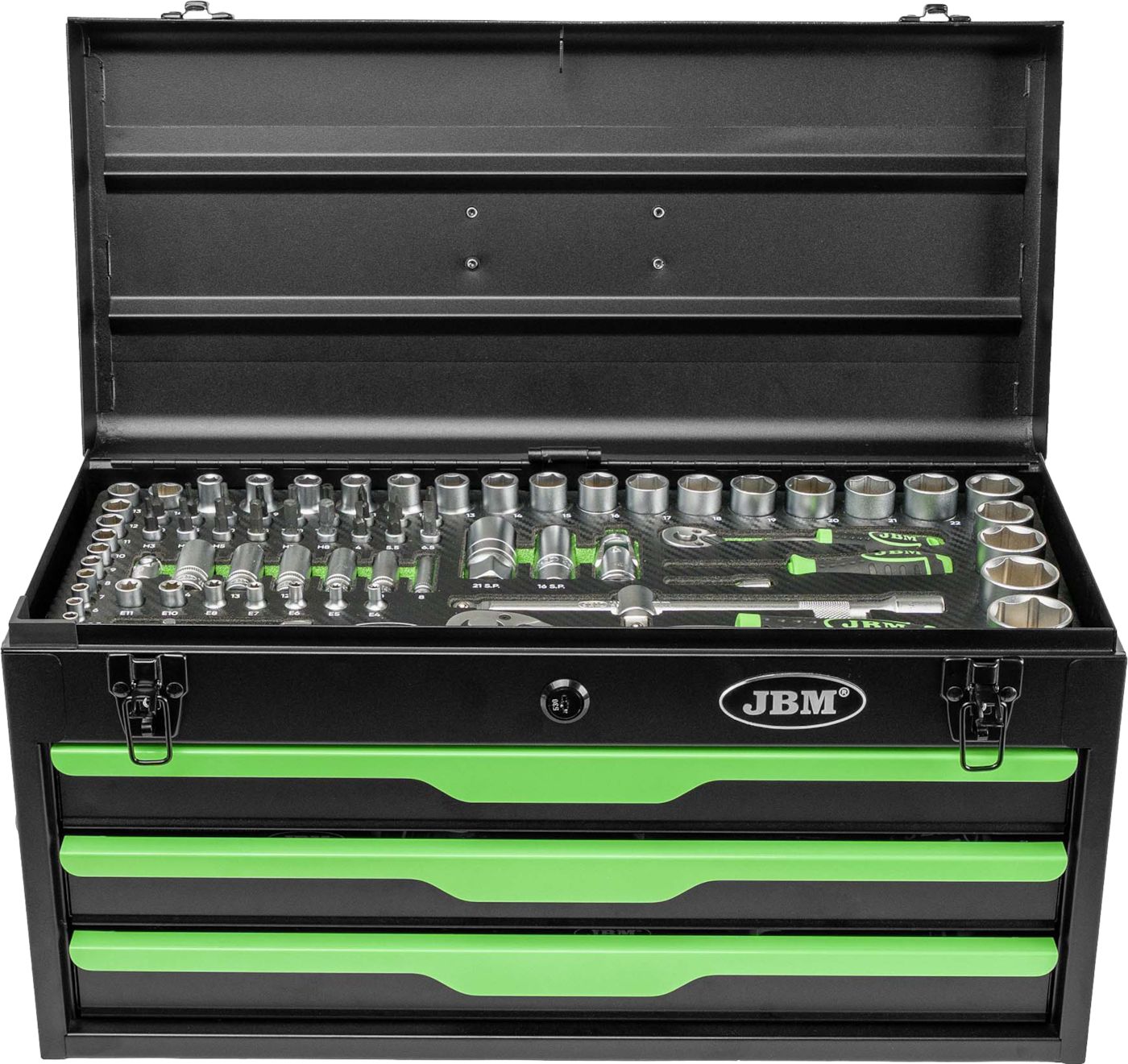 JBM työkalulaatikko työkaluilla 143 osaa