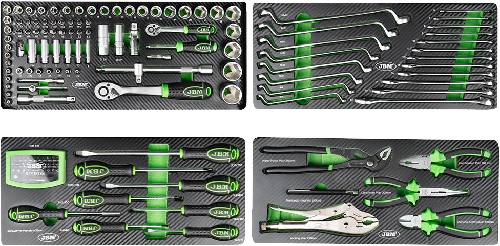 JBM työkalulaatikko työkaluilla 143 osaa